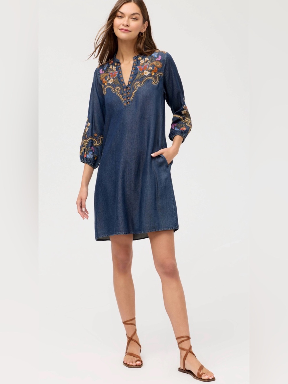 Johnny Was Durango Ruffle Field Dress